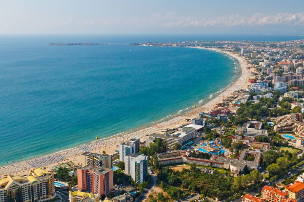 Черноморский курорт Солнечный берег в Болгарии